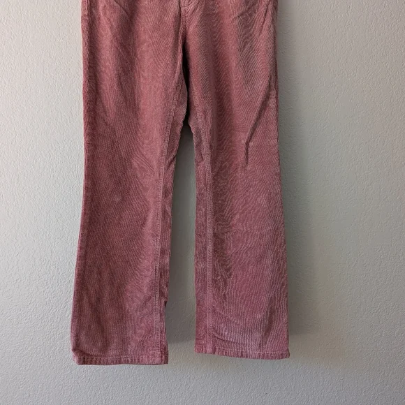 Pilcro Anthropologie The Yaya Pink Corduroy Crop Straight Jeans Women's Size 29 - Picture 3 of 8